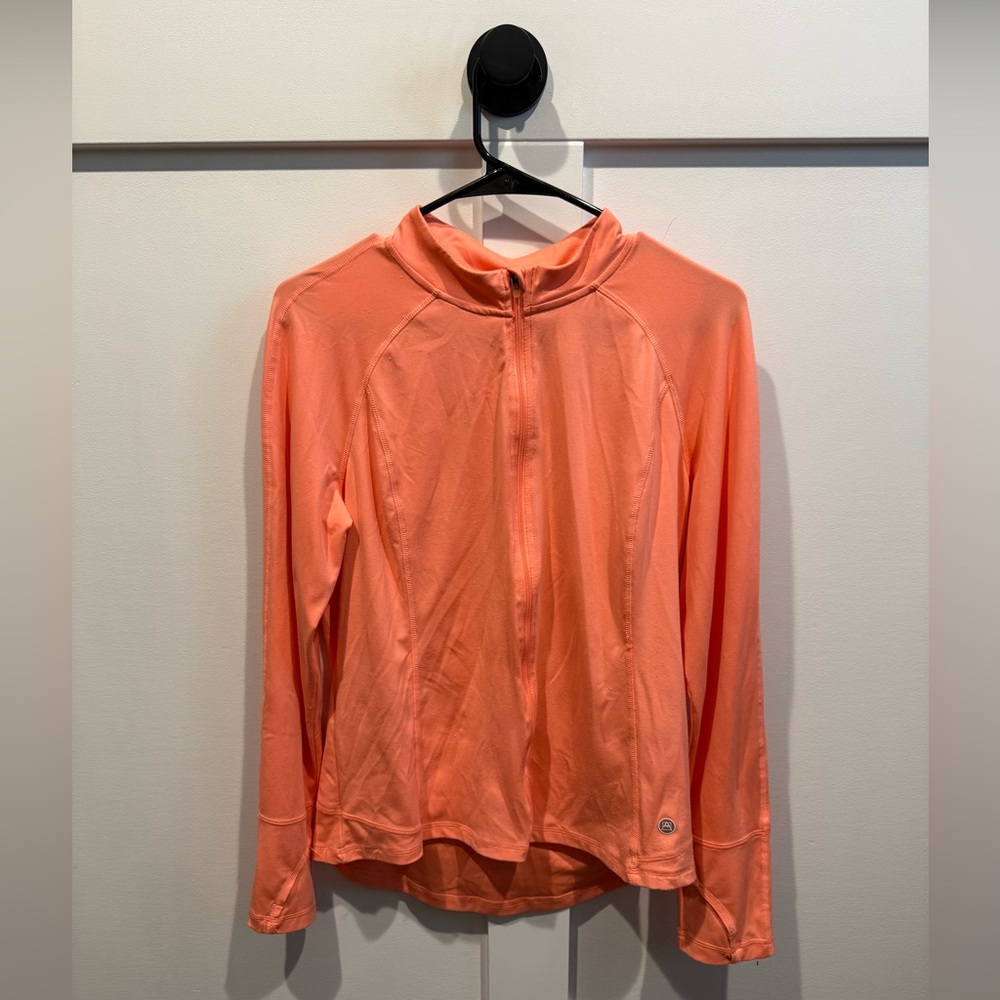 Avalanche Women's Orange/Peach Zip-Up Top
